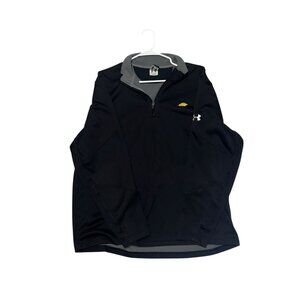 Under Armour Black Quarter Zip Athletic Pullover Men’s Size XL Performance